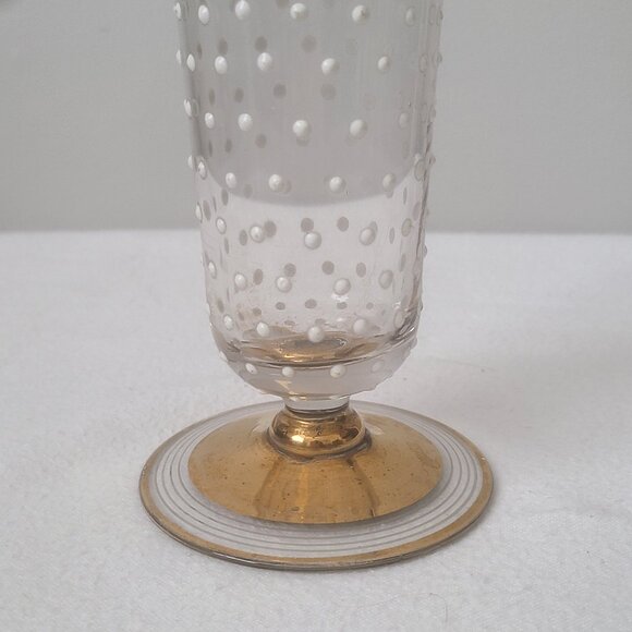 Vintage Art Deco Hand Painted Polka Dot Vase - Picture 6 of 7